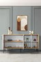 Hanah Home Şile 4611 Consola Roble Zafiro y Blanco